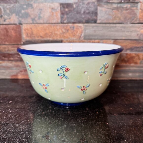 Bella Casa by Ganz Berry Colander - Picture 1 of 7